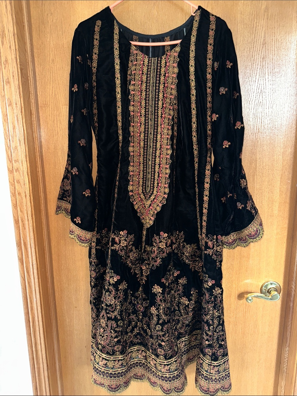 Pakistani Velvet Dress